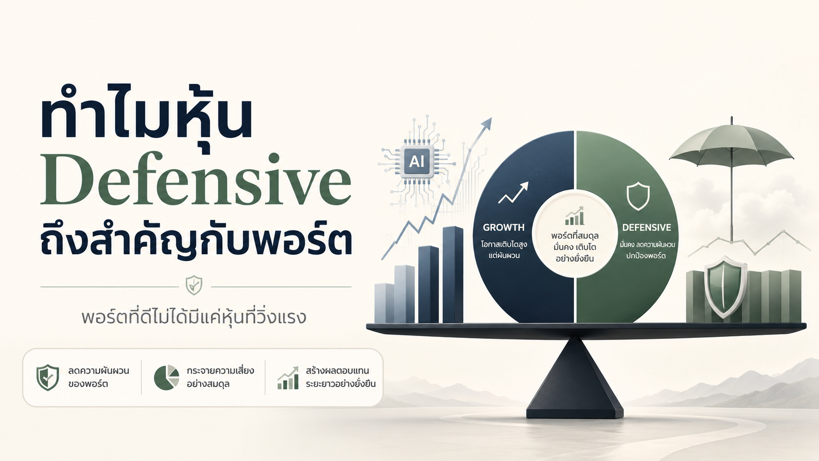 ทำไมหุ้น Defensive ถึงสำคัญกับพอร์ต
